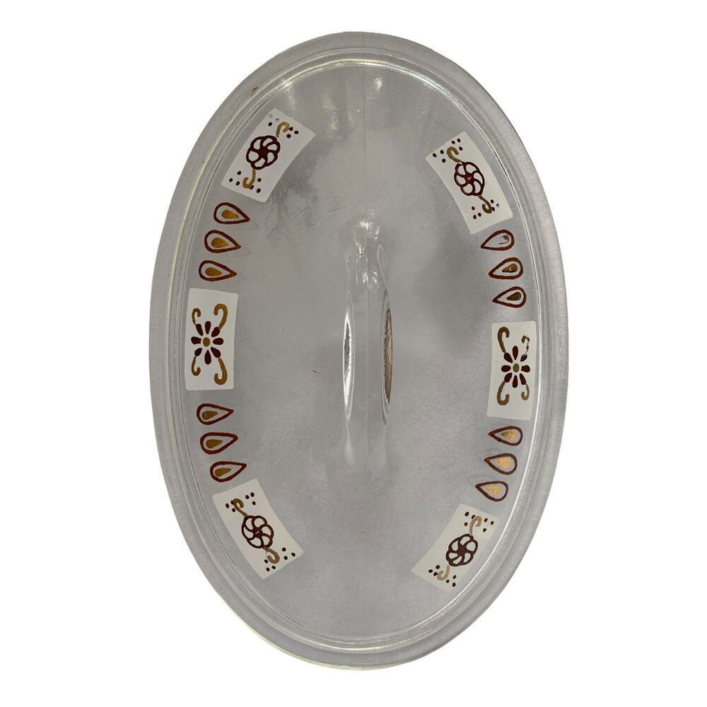 Vintage Glasbake J-2274 1 Qt Oval Casserole Glass Lid Replacement